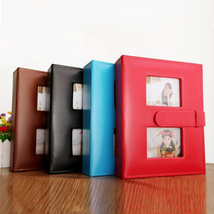 Album fotografico quotidiano per famiglie in pelle PU da 6 pollici con tasca creativa