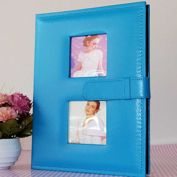 Album fotografico quotidiano per famiglie in pelle PU da 6 pollici con tasca creativa