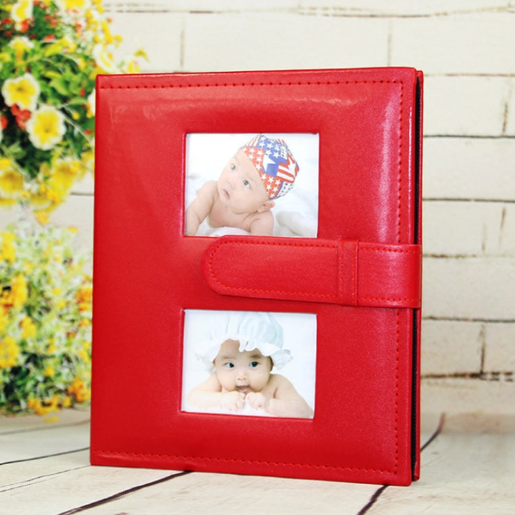 Album fotografico quotidiano per famiglie in pelle PU da 6 pollici con tasca creativa