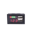 Misuratore di potenza con doppia uscita USB per auto 12V