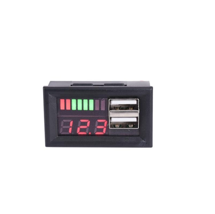 Misuratore di potenza con doppia uscita USB per auto 12V