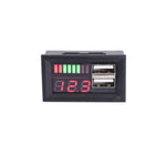 Misuratore di potenza con doppia uscita USB per auto 12V