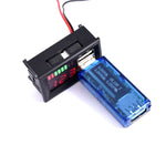 Misuratore di potenza con doppia uscita USB per auto 12V