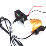Misuratore di potenza con doppia uscita USB per auto 12V
