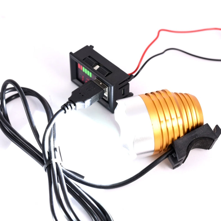 Misuratore di potenza con doppia uscita USB per auto 12V