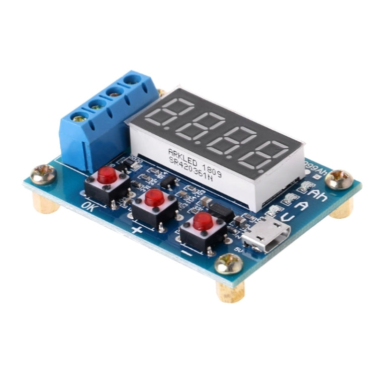 Tester capacità batteria 1.2-12V Li-ion e piombo-acido
