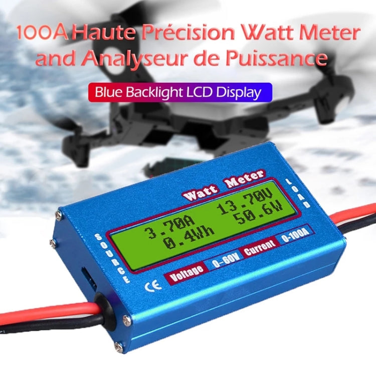 Wattmetro digitale 0-100A 0-60V per corrente continua