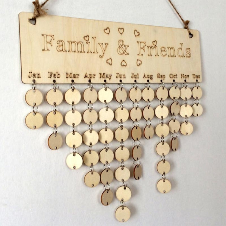 2 pezzi di decorazione per targa in legno fai da te per festival, data speciale, DIY Festival Special Date Reminder