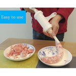 2 pezzi macchina per salsicce riempitrice per carne riempitrice per salumi azionata a mano, 12x17x19cm