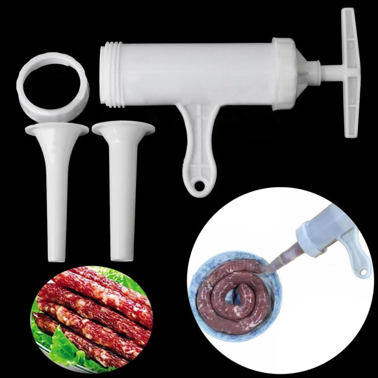 2 pezzi macchina per salsicce riempitrice per carne riempitrice per salumi azionata a mano, 12x17x19cm
