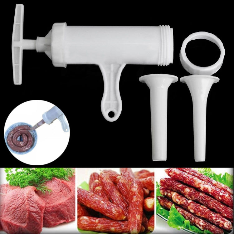 2 pezzi macchina per salsicce riempitrice per carne riempitrice per salumi azionata a mano, 12x17x19cm