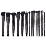 Zoreya Marca Set di pennelli per trucco con setole sintetiche morbide Strumenti per il trucco degli occhi Pennelli per fondotinta neri senza crudeltà