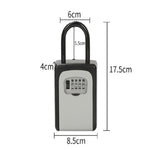 Cassetta di sicurezza con combinazione di chiavi Cassetta di sicurezza portatile con chiavi in lega di alluminio Cassetta di sicurezza con portachiavi di sicurezza, Security Key Holder