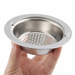 Filtro per foro di scarico per doccia manuale, filtro per lavello da cucina in acciaio inossidabile