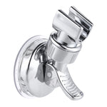 Supporto per soffione doccia, staffa di aspirazione regolabile per montaggio a parete, cromata, Fully Plated