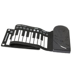 Pianoforte portatile a 49 tasti arrotolato a mano con corno. Principianti per bambini che praticano il pianoforte elettronico, 49-Key Hand-Rolled Piano