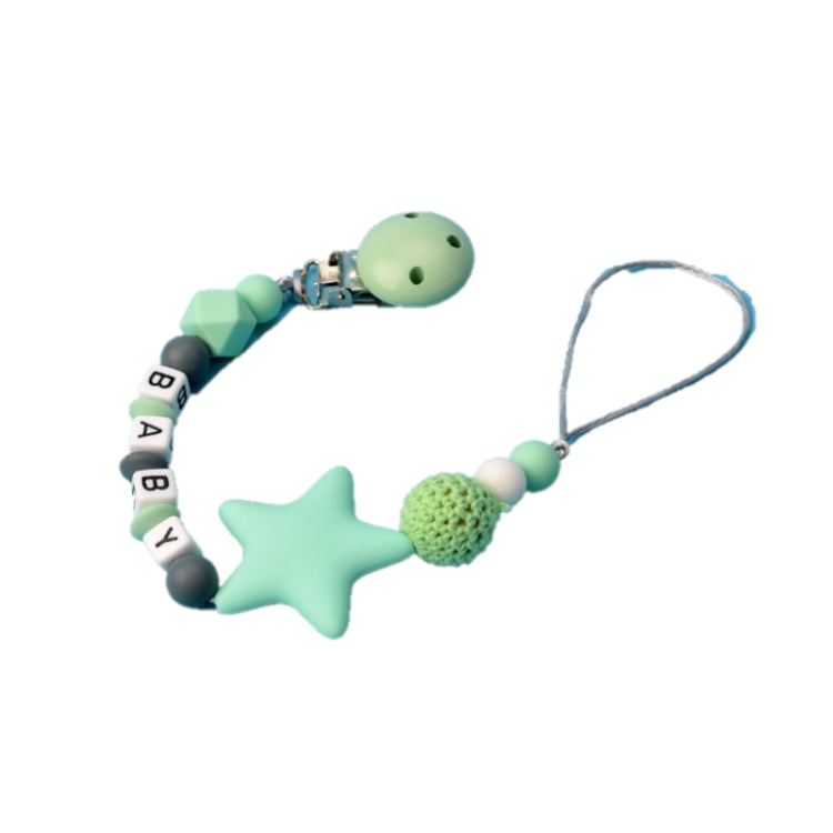 Catena per ciuccio colorata con clip per ciuccio in silicone fai da te da 3 pezzi