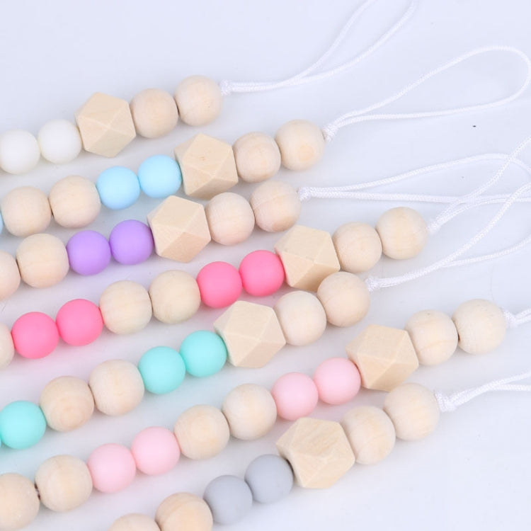 3 PCS Catena per clip per ciuccio per bambini Supporto in legno Clip per ciuccio per ciuccio Guinzaglio per capezzoli per l'alimentazione infantile