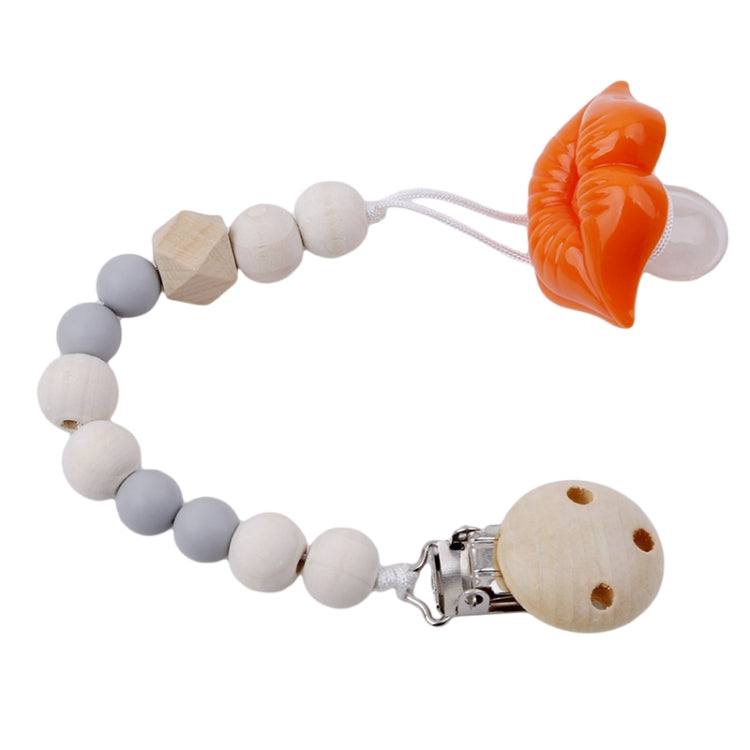 3 PCS Catena per clip per ciuccio per bambini Supporto in legno Clip per ciuccio per ciuccio Guinzaglio per capezzoli per l'alimentazione infantile