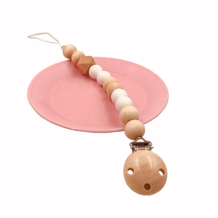 3 PCS Catena per clip per ciuccio per bambini Supporto in legno Clip per ciuccio per ciuccio Guinzaglio per capezzoli per l'alimentazione infantile