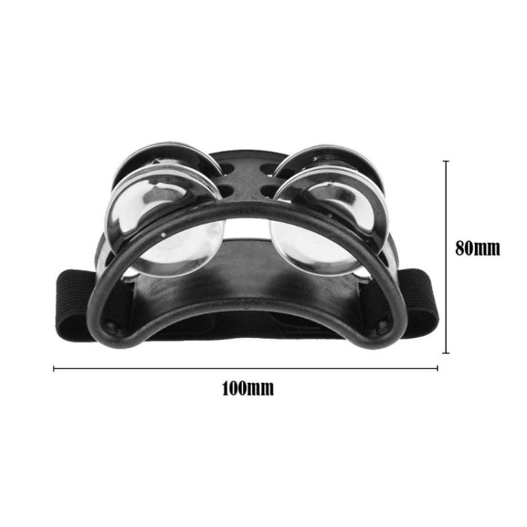 Campana per cajon a percussione in alluminio, dimensioni: 10 x 8 x 4 cm