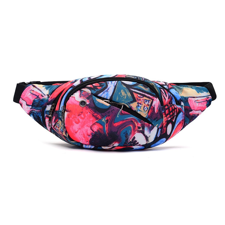 Marsupio da donna per borsa da esterno con tasche casual multifunzione con stampa a colori
