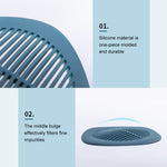 Filtro per lavello quadrato Bagno Anti-capelli WC Scarico a pavimento Filtro per piscina per cucina domestica, Anti-hair Toilet Floor Drain