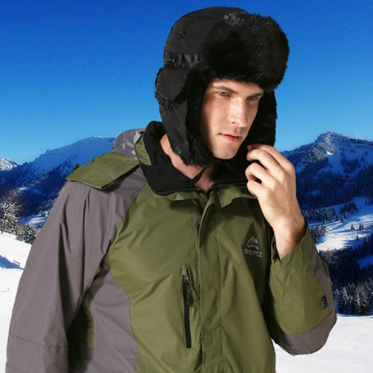 Cappello da sci invernale con circonferenza della testa regolabile imbottito per esterni Cappelli da volo con protezione per le orecchie calde, Black Black Fur, Black Brown Fur, Dark Blue Black Fur, Dark Blue Brown Fur, Gray Black Fur, Gray Brown Fur  ...