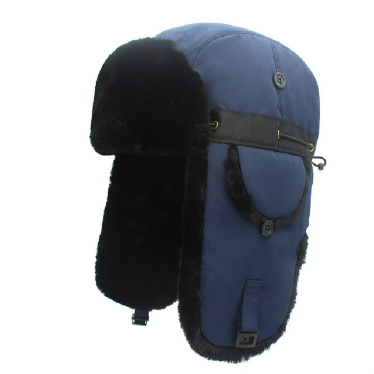 Cappello da sci invernale con circonferenza della testa regolabile imbottito per esterni Cappelli da volo con protezione per le orecchie calde, Black Black Fur, Black Brown Fur, Dark Blue Black Fur, Dark Blue Brown Fur, Gray Black Fur, Gray Brown Fur  ...