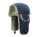 Cappello da sci invernale con circonferenza della testa regolabile imbottito per esterni Cappelli da volo con protezione per le orecchie calde, Black Black Fur, Black Brown Fur, Dark Blue Black Fur, Dark Blue Brown Fur, Gray Black Fur, Gray Brown Fur  ...