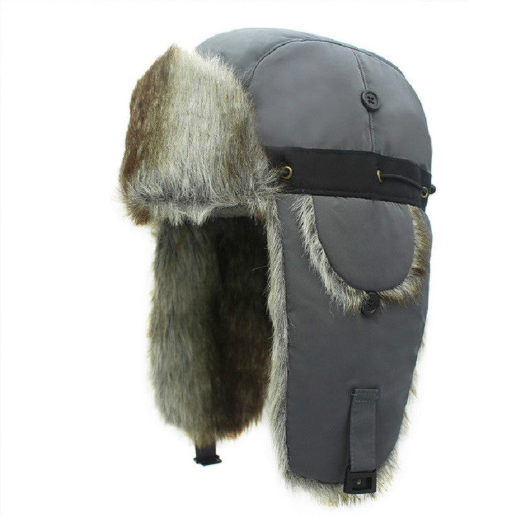 Cappello da sci invernale con circonferenza della testa regolabile imbottito per esterni Cappelli da volo con protezione per le orecchie calde, Black Black Fur, Black Brown Fur, Dark Blue Black Fur, Dark Blue Brown Fur, Gray Black Fur, Gray Brown Fur  ...