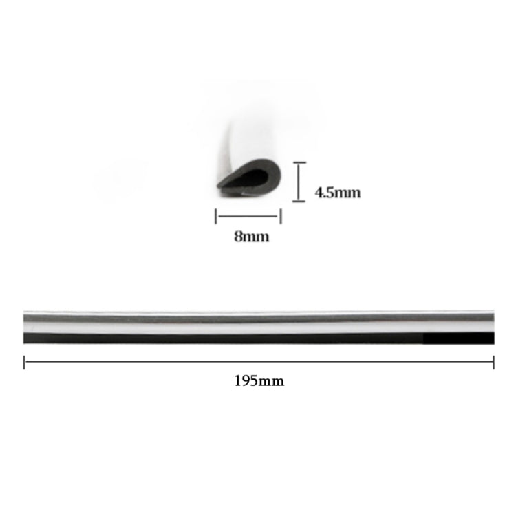10 pz Modanature interne auto clip striscia luminosa PVC