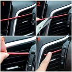 10 pz Modanature interne auto clip striscia luminosa PVC