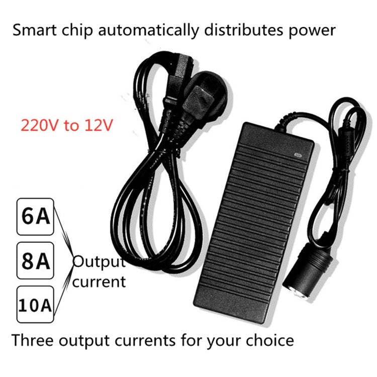 Convertitore di potenza da 220 V a 12 V Convertitore da auto a casa 10A160 W Convertitore dedicato per frigorifero per auto, CN Plug, UK Plug, US  Plug, EU  Plug