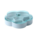 Scatola portaoggetti per frutta secca trasparente per caramelle nuziali a forma di fiore, Single Layer, Double Layer