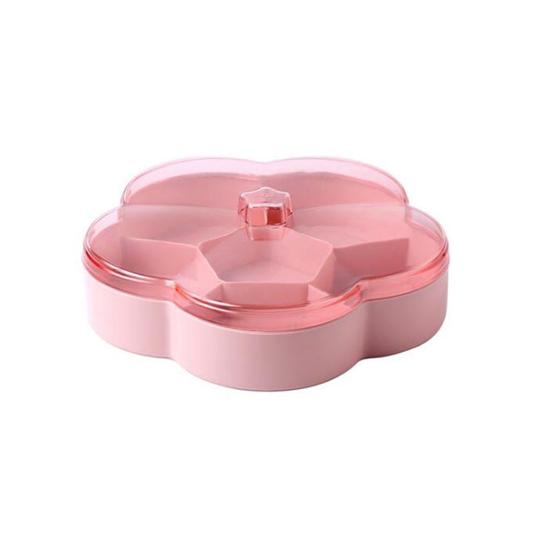 Scatola portaoggetti per frutta secca trasparente per caramelle nuziali a forma di fiore, Single Layer, Double Layer