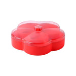 Scatola portaoggetti per frutta secca trasparente per caramelle nuziali a forma di fiore, Single Layer, Double Layer