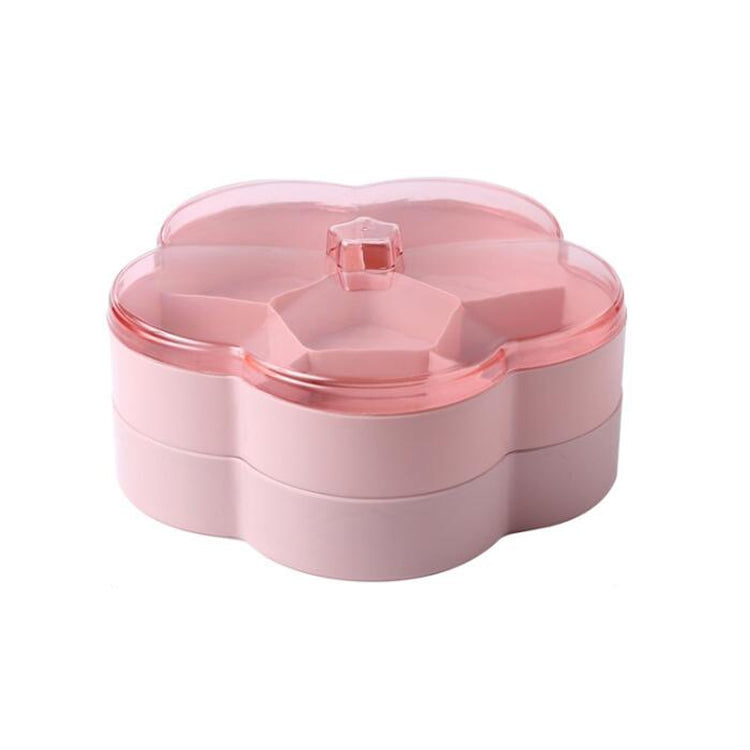 Scatola portaoggetti per frutta secca trasparente per caramelle nuziali a forma di fiore, Single Layer, Double Layer