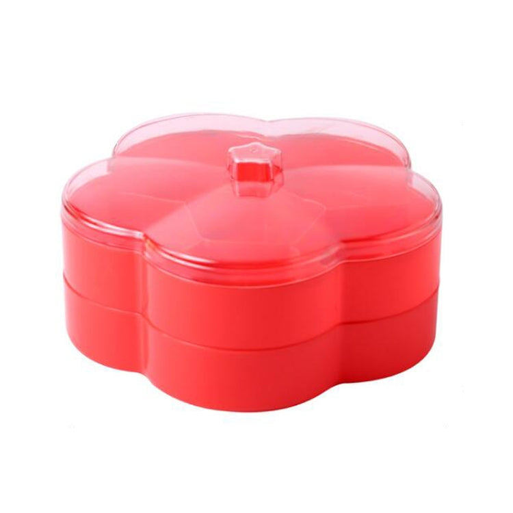 Scatola portaoggetti per frutta secca trasparente per caramelle nuziali a forma di fiore, Single Layer, Double Layer