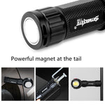 SKYWOLFEYE Testa della lampada Rotazione di 360 gradi Torcia abbagliante a LED ricaricabile tramite USB con lampada da lavoro COB magnetica, Without Battery, With An 18650 Battery, With An 26650 Battery
