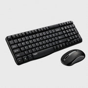 Set tastiera e mouse wireless Rapoo X1800S da 2,4 GHz, Black, White