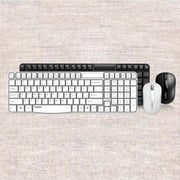 Set tastiera e mouse wireless Rapoo X1800S da 2,4 GHz, Black, White