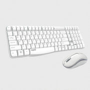 Set tastiera e mouse wireless Rapoo X1800S da 2,4 GHz, Black, White