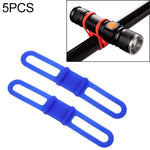 5 pz cinturino in silicone mountain road bike torcia telefono torcia fasciatura elastica supporto per luce per bicicletta
