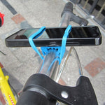 5 pz cinturino in silicone mountain road bike torcia telefono torcia fasciatura elastica supporto per luce per bicicletta