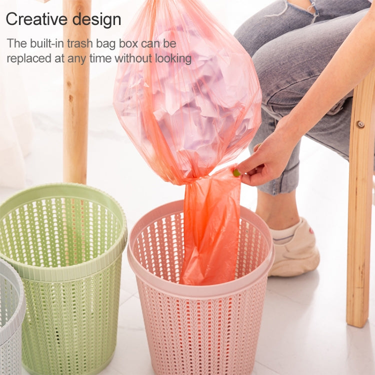 Contenitore per sacco della spazzatura integrato in plastica rimovibile per uso domestico