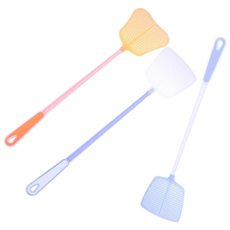 Scacciamosche scacciamosche con manico lungo in plastica per uso domestico, 4 pezzi, consegna colore casuale, 1PC