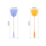 Scacciamosche scacciamosche con manico lungo in plastica per uso domestico, 4 pezzi, consegna colore casuale, 1PC