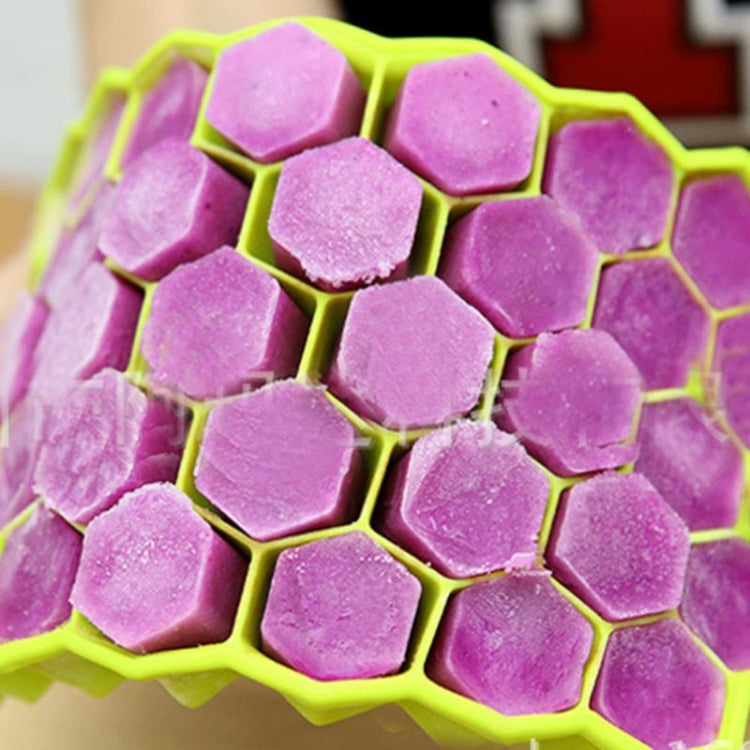 2 pezzi 37 griglie cubetti di ghiaccio a nido d'ape creatore di gelato forma stampo fai da te stampi per ghiaccioli yogurt contenitore per il ghiaccio frigorifero dolcetti congelatore