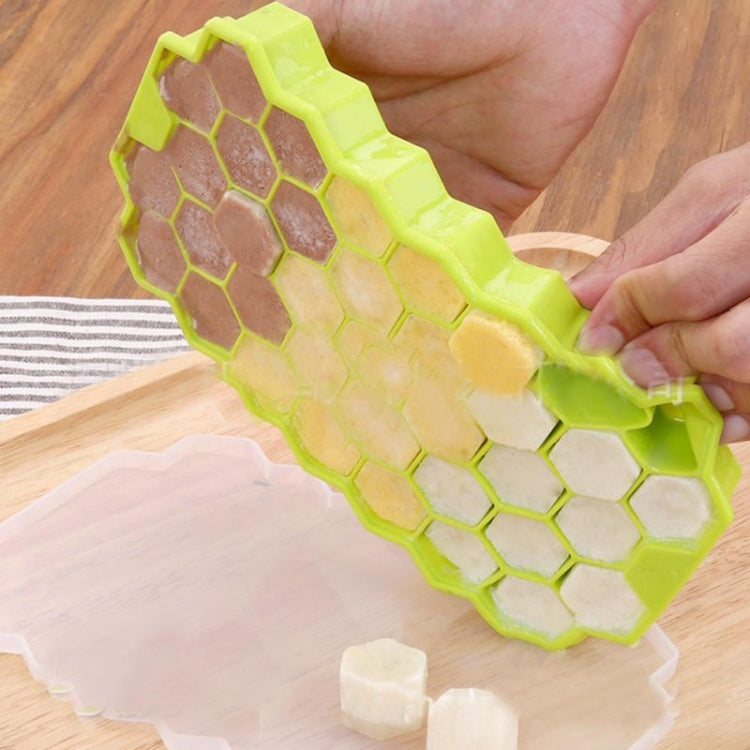 2 pezzi 37 griglie cubetti di ghiaccio a nido d'ape creatore di gelato forma stampo fai da te stampi per ghiaccioli yogurt contenitore per il ghiaccio frigorifero dolcetti congelatore